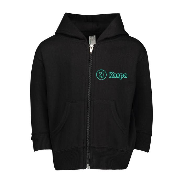 Kaspa Crypto Kaspa Merch Kaspa Mining Kaspa Gifts Kaspa Miner Kaspa Crypto Merch Toddler Zip Fleece Hoodie