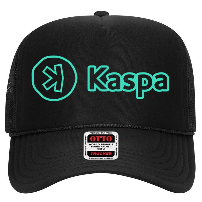 Kaspa Crypto Kaspa Merch Kaspa Mining Kaspa Gifts Kaspa Miner Kaspa Crypto Merch High Crown Mesh Back Trucker Hat