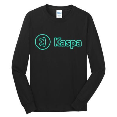 Kaspa Crypto Kaspa Merch Kaspa Mining Kaspa Gifts Kaspa Miner Kaspa Crypto Merch Tall Long Sleeve T-Shirt