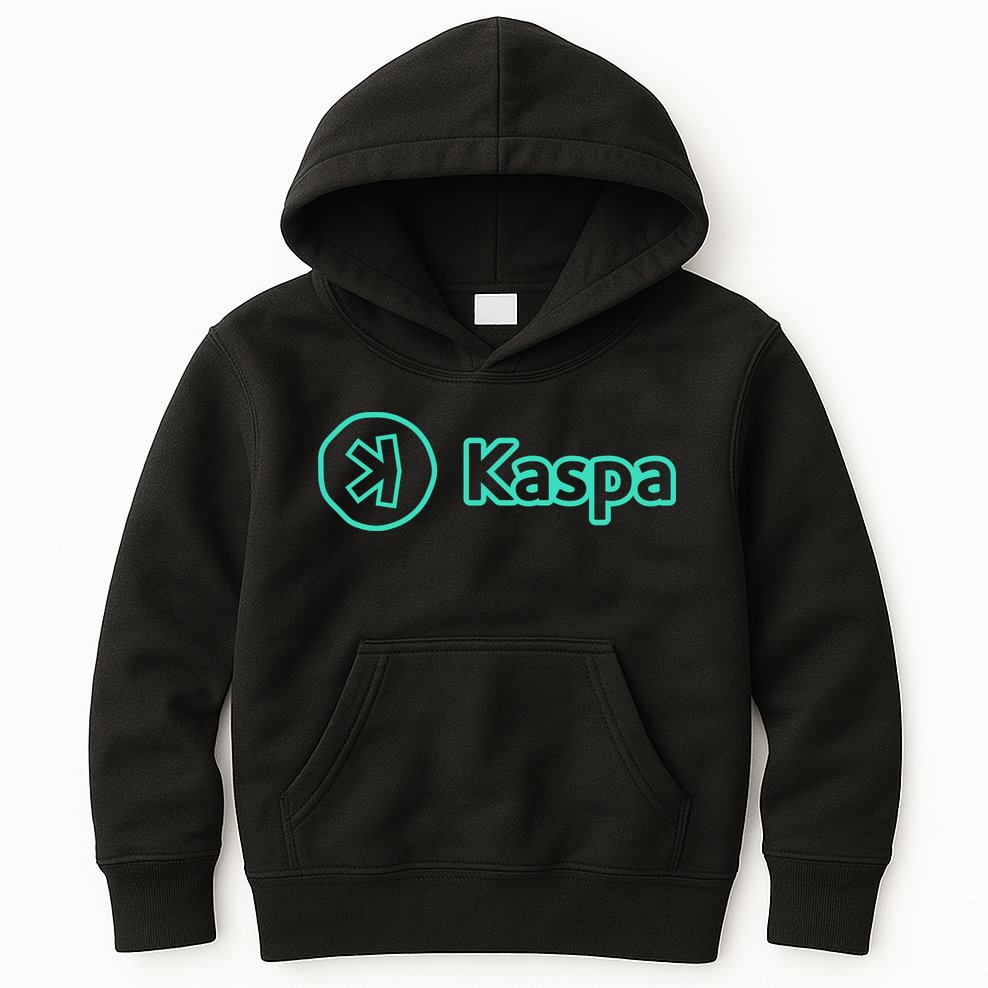Kaspa Crypto Kaspa Merch Kaspa Mining Kaspa Gifts Kaspa Miner Kaspa Crypto Merch Kids Hoodie