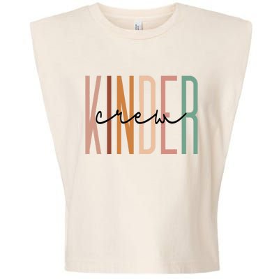 Kinder Crew Kindergarten Teacher Squad Team Preschool Garment-Dyed Women's Muscle Tee