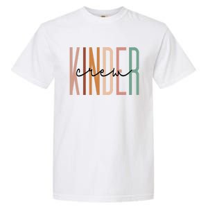 Kinder Crew Kindergarten Teacher Squad Team Preschool Garment-Dyed Heavyweight T-Shirt