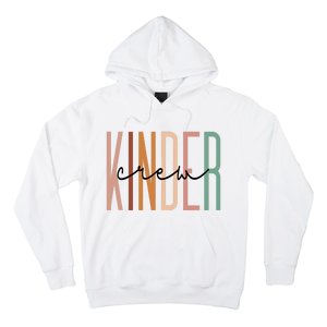 Kinder Crew Kindergarten Teacher Squad Team Preschool Hoodie