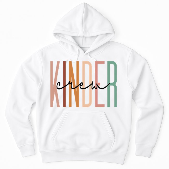 Kinder Crew Kindergarten Teacher Squad Team Preschool Hoodie