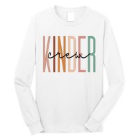 Kinder Crew Kindergarten Teacher Squad Team Preschool Long Sleeve Shirt