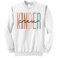 Kinder Crew Kindergarten Teacher Squad Team Preschool Sweatshirt