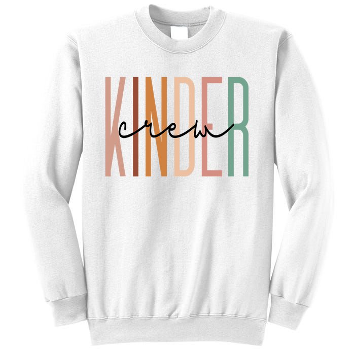 Kinder Crew Kindergarten Teacher Squad Team Preschool Sweatshirt