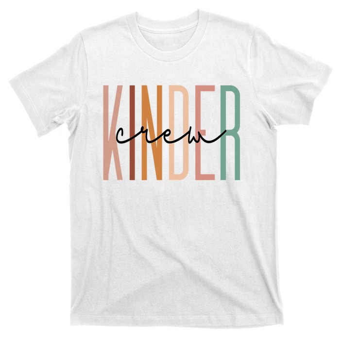 Kinder Crew Kindergarten Teacher Squad Team Preschool T-Shirt