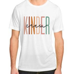 Kinder Crew Kindergarten Teacher Squad Team Preschool Adult ChromaSoft Performance T-Shirt