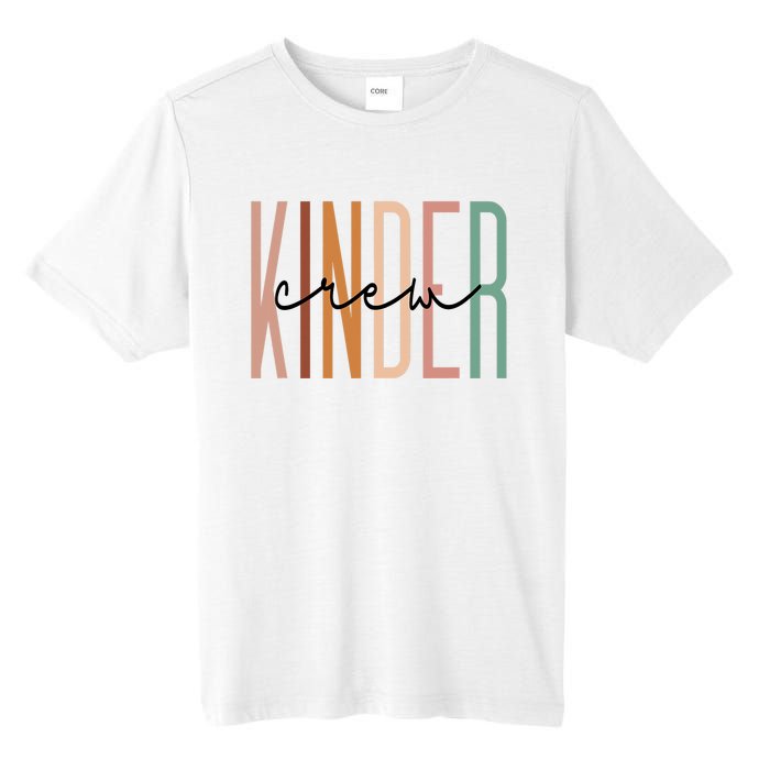 Kinder Crew Kindergarten Teacher Squad Team Preschool Tall Fusion ChromaSoft Performance T-Shirt