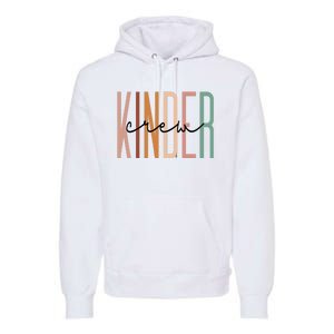 Kinder Crew Kindergarten Teacher Squad Team Preschool Premium Hoodie