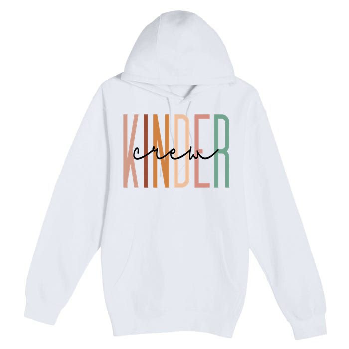 Kinder Crew Kindergarten Teacher Squad Team Preschool Premium Pullover Hoodie