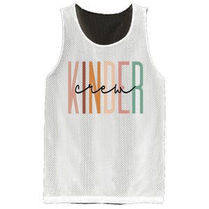 Kinder Crew Kindergarten Teacher Squad Team Preschool Mesh Reversible Basketball Jersey Tank