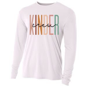 Kinder Crew Kindergarten Teacher Squad Team Preschool Cooling Performance Long Sleeve Crew