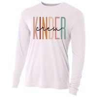 Kinder Crew Kindergarten Teacher Squad Team Preschool Cooling Performance Long Sleeve Crew