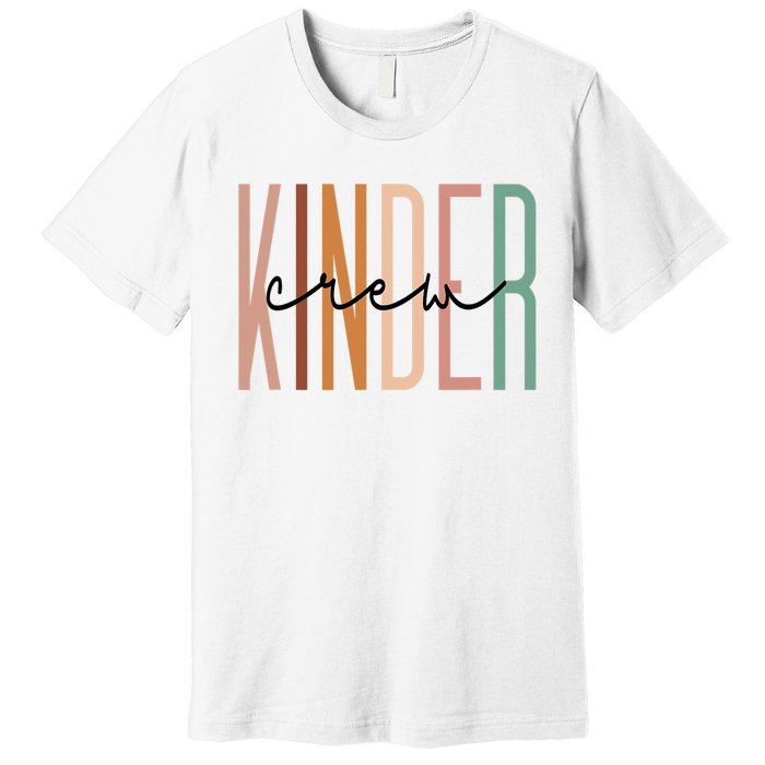 Kinder Crew Kindergarten Teacher Squad Team Preschool Premium T-Shirt