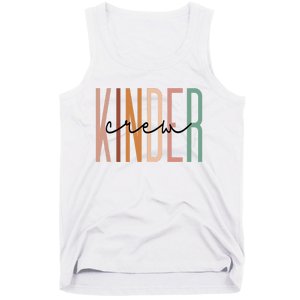 Kinder Crew Kindergarten Teacher Squad Team Preschool Tank Top