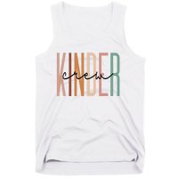 Kinder Crew Kindergarten Teacher Squad Team Preschool Tank Top