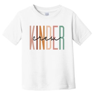 Kinder Crew Kindergarten Teacher Squad Team Preschool Toddler T-Shirt