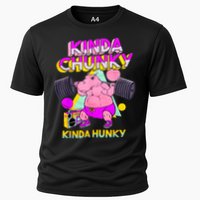 Kinda Chunky Kinda Hunky, Bodybuilding Gym Cooling Performance Crew T-Shirt