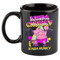Kinda Chunky Kinda Hunky, Bodybuilding Gym 11oz C Handle Ceramic Mug