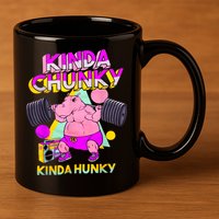 Kinda Chunky Kinda Hunky, Bodybuilding Gym 11oz C Handle Ceramic Mug