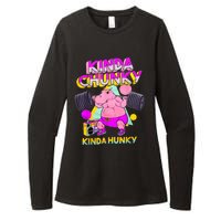 Kinda Chunky Kinda Hunky, Bodybuilding Gym Womens CVC Long Sleeve Shirt