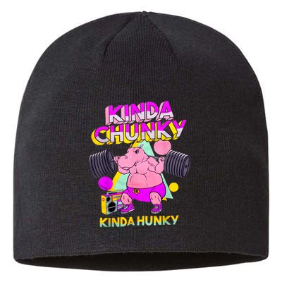 Kinda Chunky Kinda Hunky, Bodybuilding Gym Sustainable Beanie