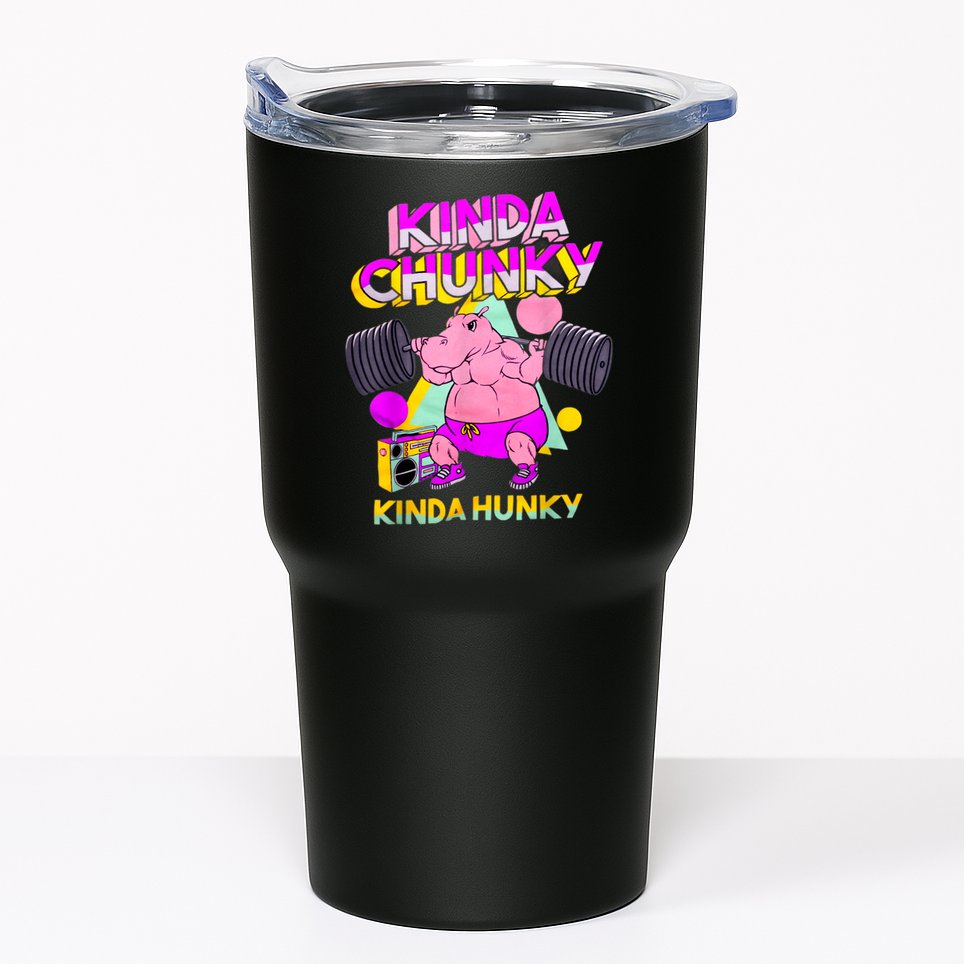 Kinda Chunky Kinda Hunky, Bodybuilding Gym Tumbler