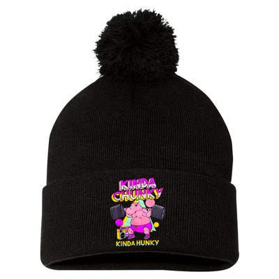 Kinda Chunky Kinda Hunky, Bodybuilding Gym Pom Pom 12in Knit Beanie