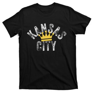 Kansas City Kc Crown Town Local Modern Style KC Cool Blue T-Shirt