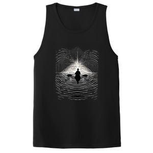 Kayaking Canoeing Kayak Canoe Geometric Arts Gift PosiCharge Competitor Tank