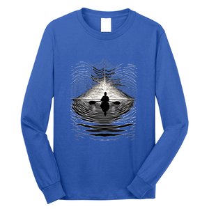 Kayaking Canoeing Kayak Canoe Geometric Arts Gift Long Sleeve Shirt