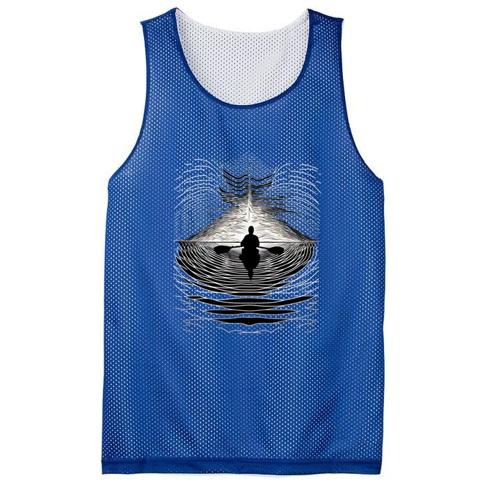 Kayaking Canoeing Kayak Canoe Geometric Arts Gift Mesh Reversible Basketball Jersey Tank