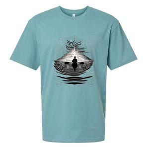 Kayaking Canoeing Kayak Canoe Geometric Arts Gift Sueded Cloud Jersey T-Shirt