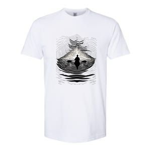 Kayaking Canoeing Kayak Canoe Geometric Arts Gift Softstyle CVC T-Shirt