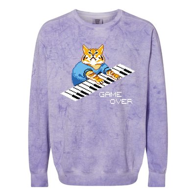 Keyboard Cat Colorblast Crewneck Sweatshirt