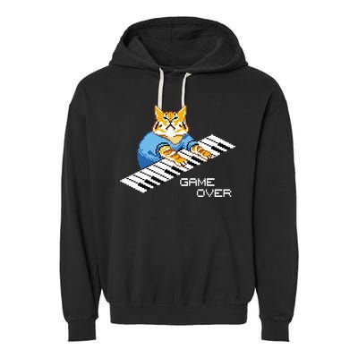 Keyboard Cat Garment-Dyed Fleece Hoodie