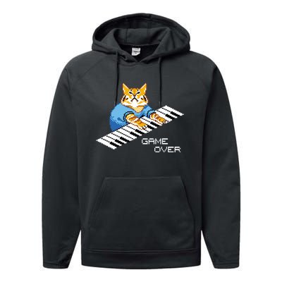 Keyboard Cat Performance Fleece Hoodie