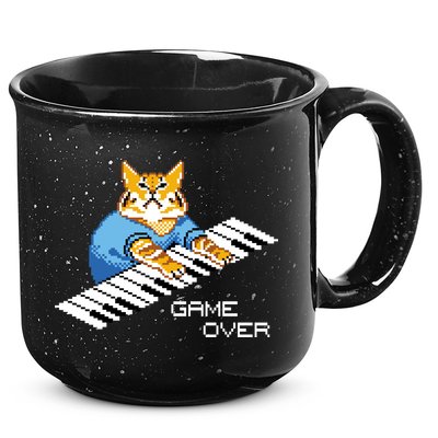 Keyboard Cat 15oz Campfire Ceramic Mug