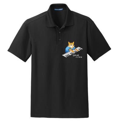 Keyboard Cat Dry Zone Grid Polo