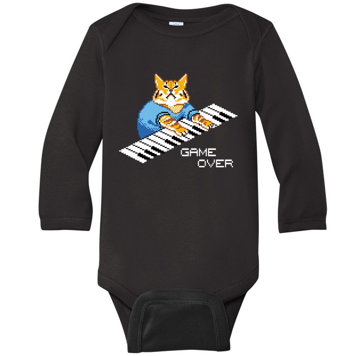 Keyboard Cat Baby Long Sleeve Bodysuit