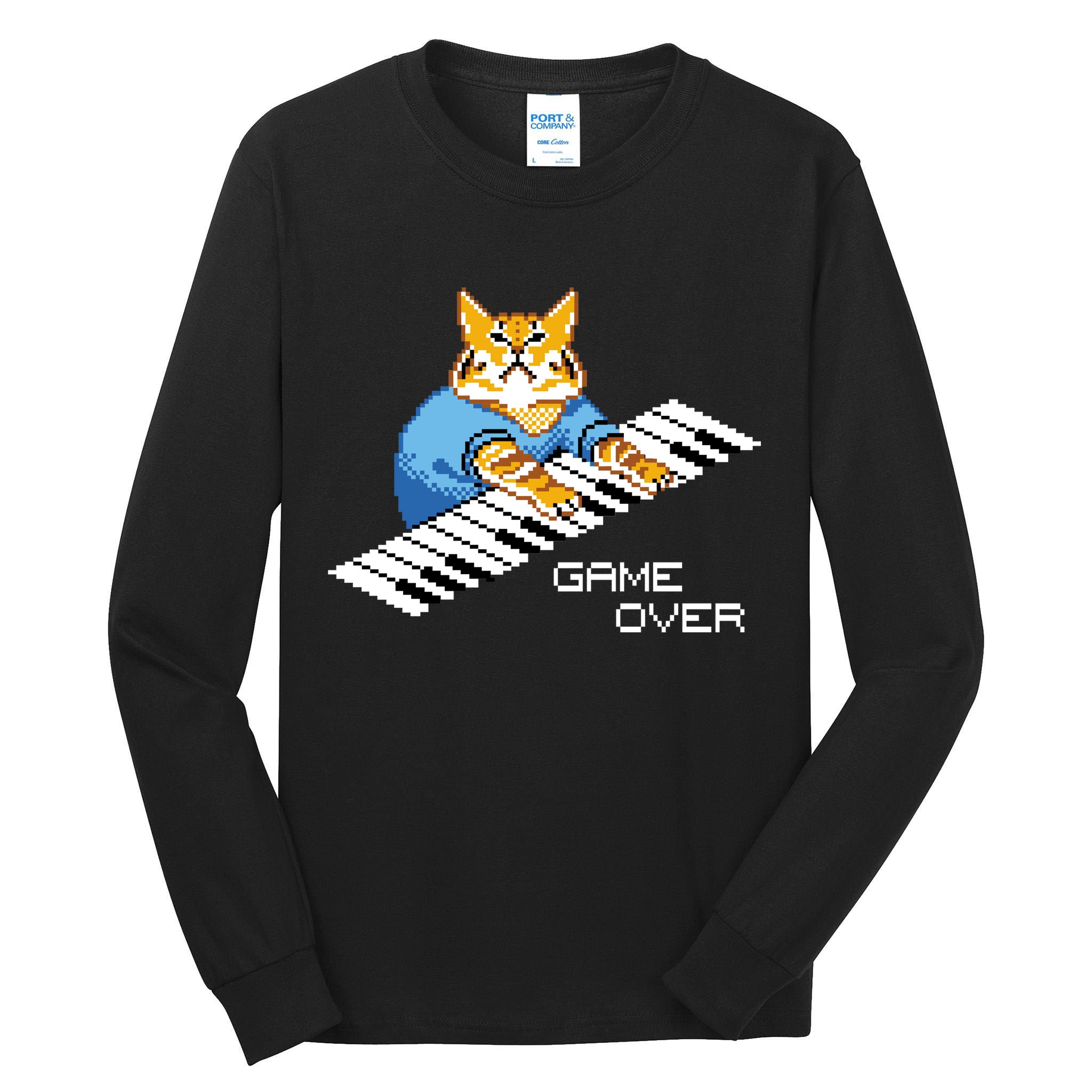 Keyboard Cat Tall Long Sleeve T-Shirt