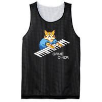 Keyboard Cat Mesh Reversible Basketball Jersey Tank