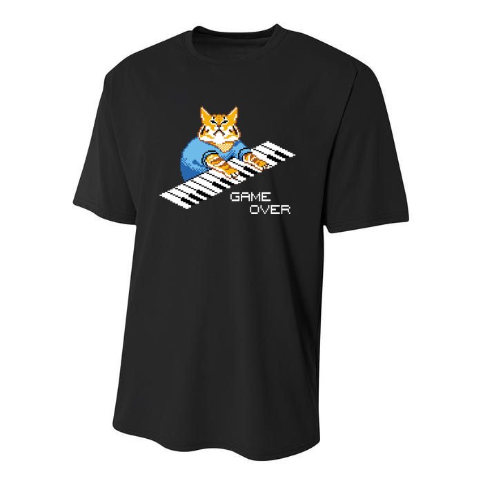 Keyboard Cat Youth Performance Sprint T-Shirt