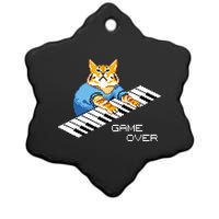 Keyboard Cat Ceramic Star Ornament