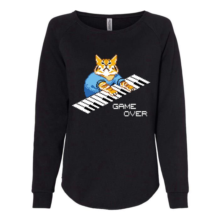 Keyboard Cat Womens California Wash Sweatshirt