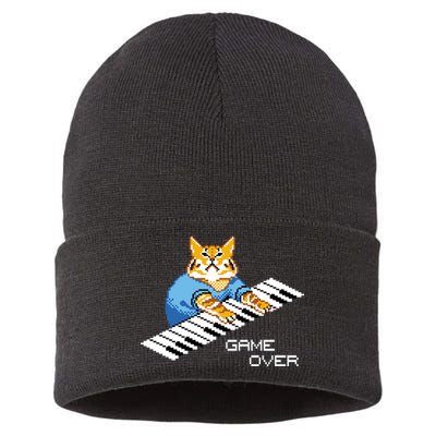 Keyboard Cat Sustainable Knit Beanie