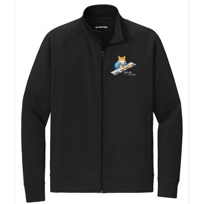 Keyboard Cat Stretch Full-Zip Cadet Jacket