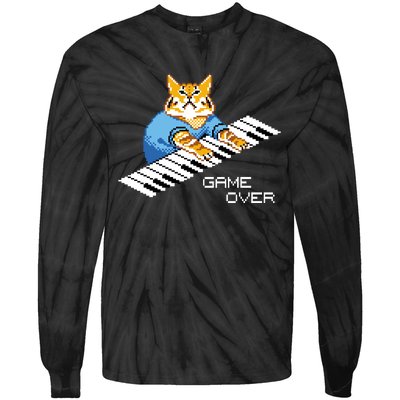 Keyboard Cat Tie-Dye Long Sleeve Shirt